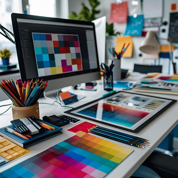 computer-screen-is-desk-with-colorful-paper-pencils_1125662-11